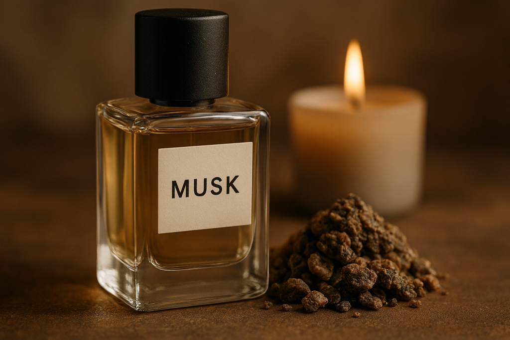 Parfum musc utilisé dans les bougies parfumées